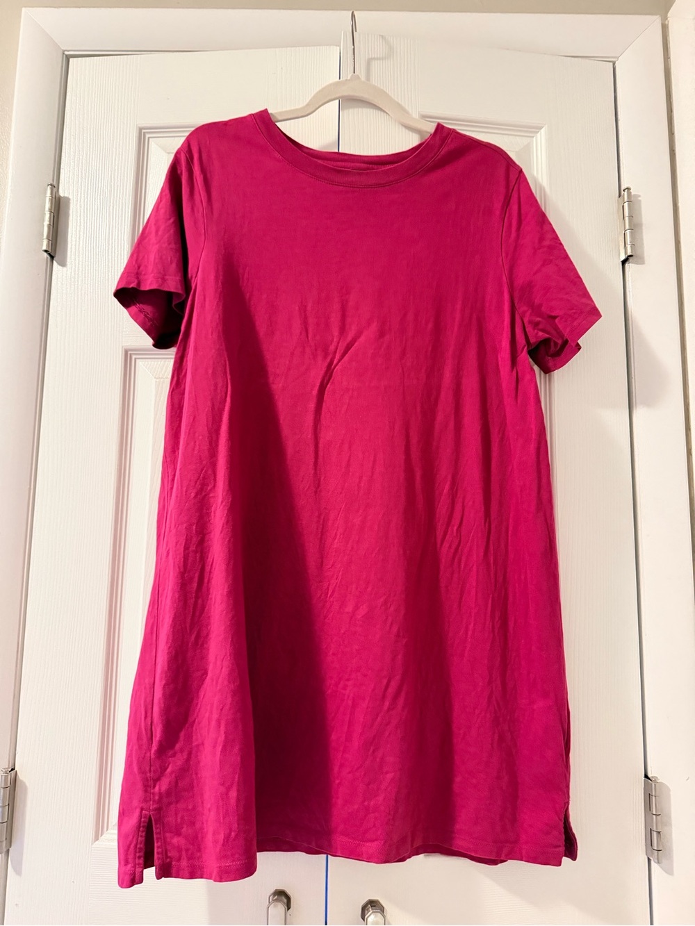 Old Navy Hot Pink Short Sleeve T-Shirt Dress